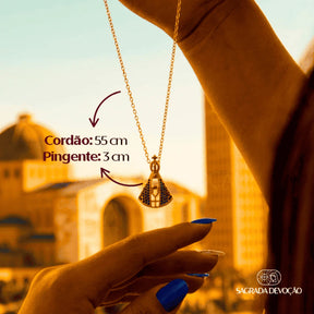[COMPRE 1 LEVE 2] Colar Nossa Senhora Aparecida  -  Ouro 14K - OFERTA EXCLUSIVA