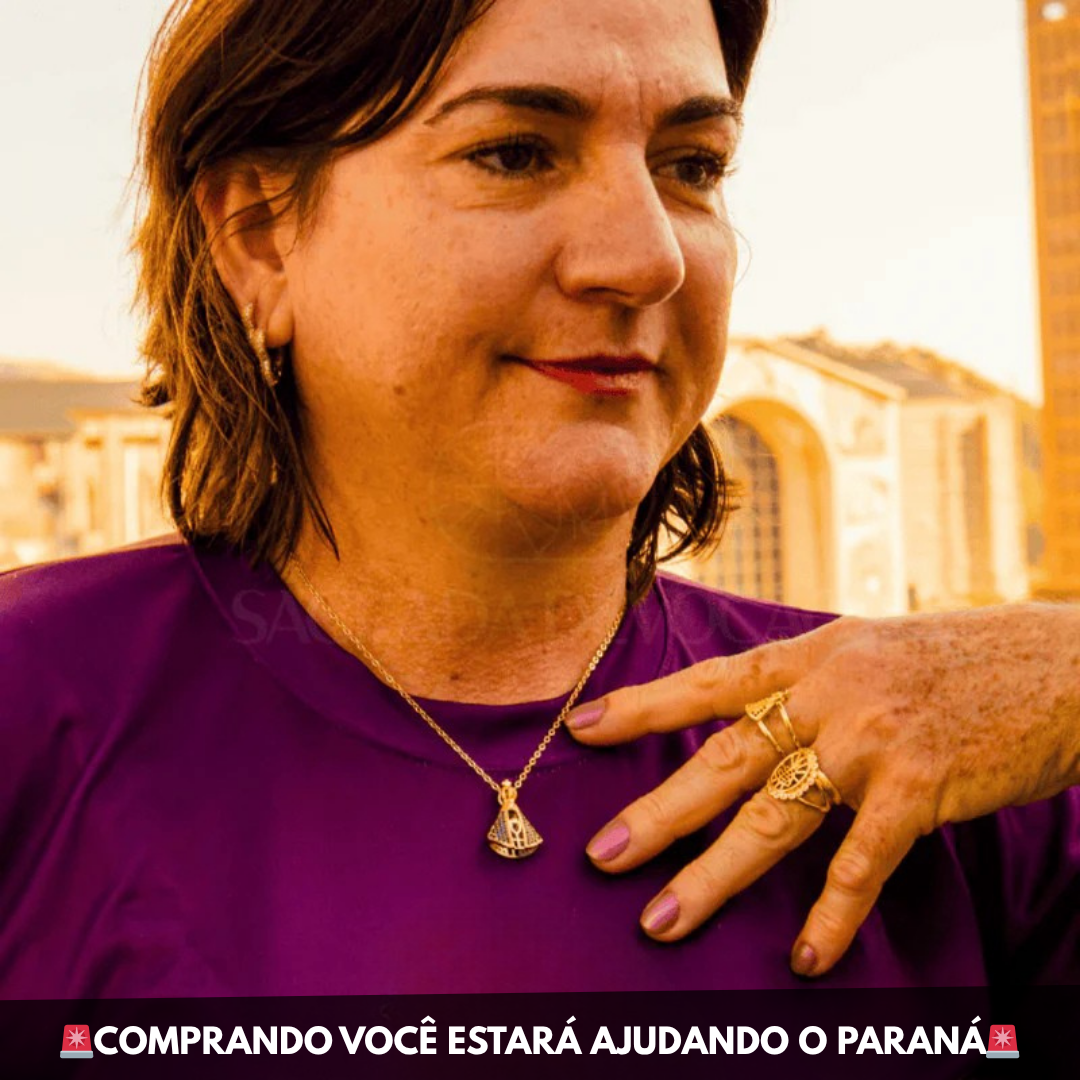 [COMPRE 1 LEVE 2] Colar Nossa Senhora Aparecida  -  Ouro 14K - OFERTA EXCLUSIVA