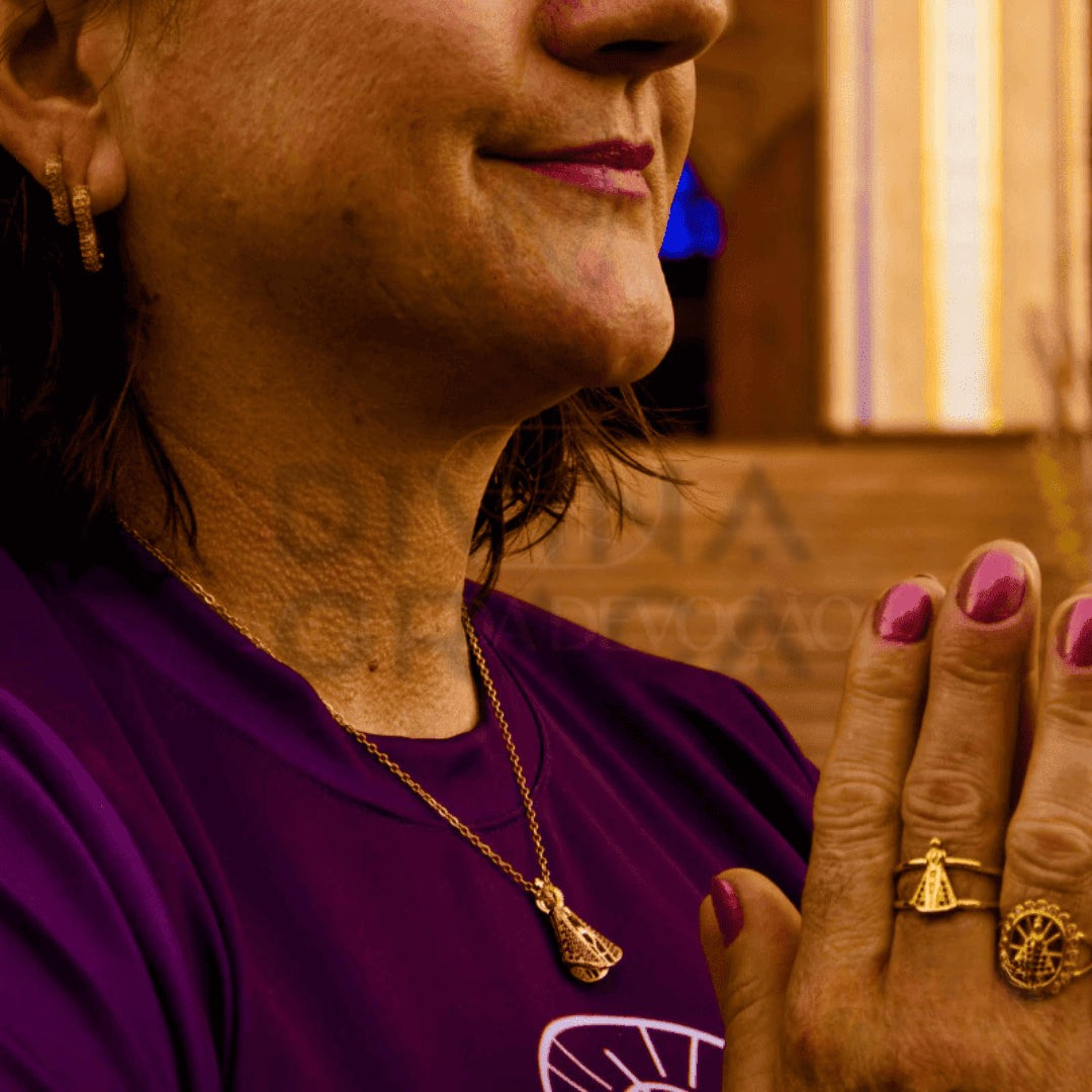 [COMPRE 1 LEVE 2] Colar Nossa Senhora Aparecida  -  Ouro 14K - OFERTA EXCLUSIVA