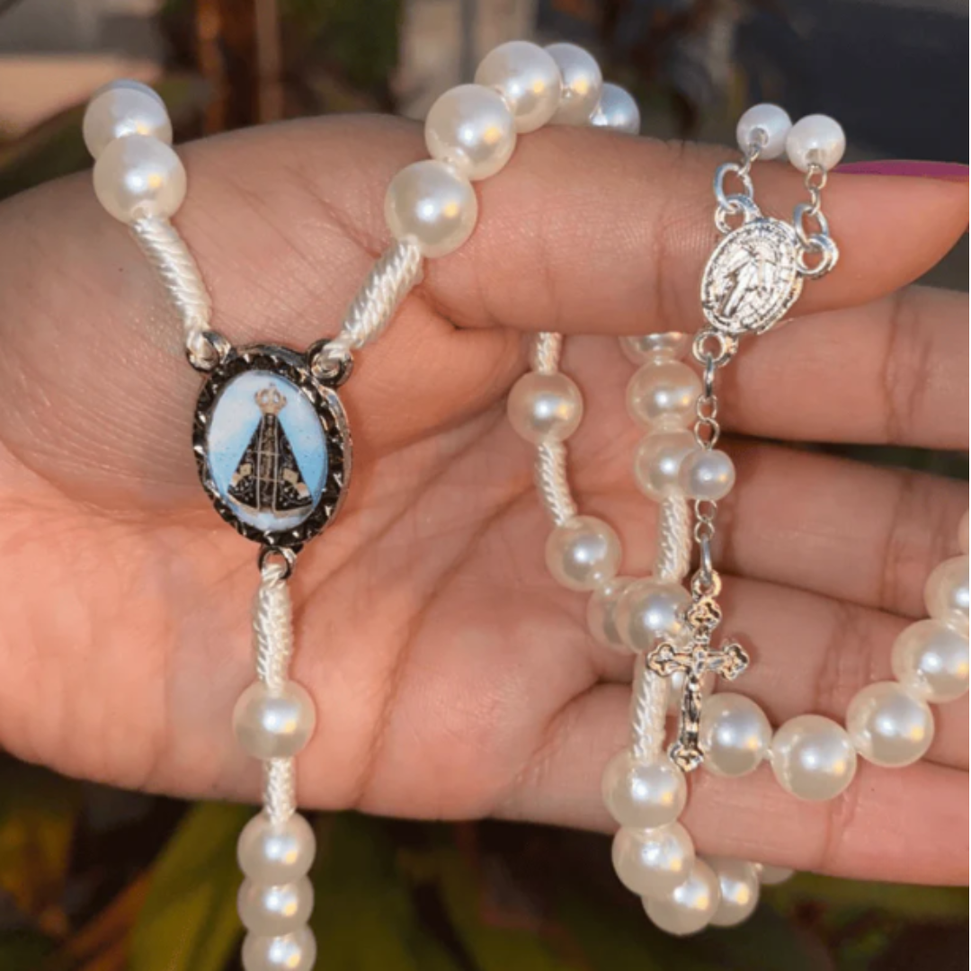 [COMPRE 1 LEVE 2 ] Terço Nossa Senhora Aparecida + Mini terço