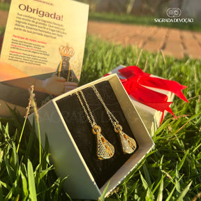 [COMPRE 1 LEVE 2] Colar Nossa Senhora Aparecida  -  Ouro 14K - OFERTA EXCLUSIVA